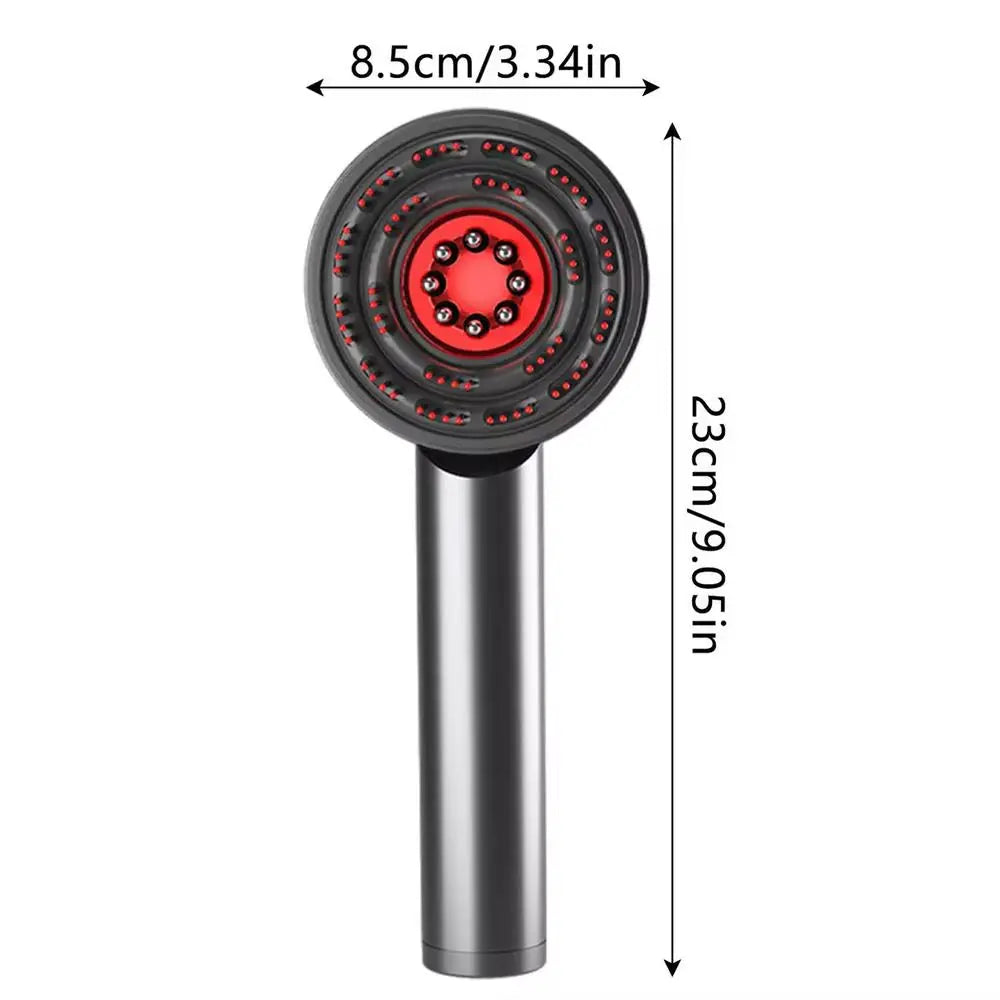 Electric Scalp Massager Hair Oil Applicator Scalp Massager 3 Modes Blue/Red Light Scalp Massager Tool Vibrating Massage Comb